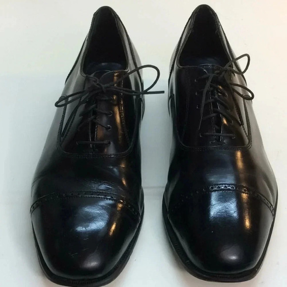 Florsheim Black Leather Cap Toe Oxford main image 8